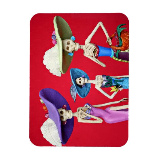Tres Catrinas Magnet (Vertikal)