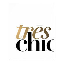 TRES CHIC 11x14'' | TYPOGRAFISCHER POSTER