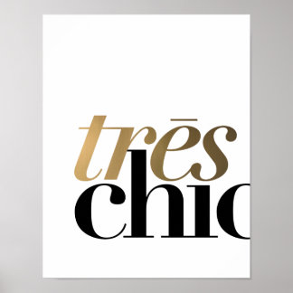 TRES CHIC 11x14'' | TYPOGRAFISCHER POSTER