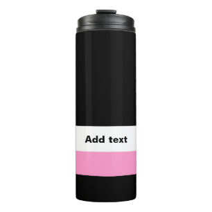 Très Chic Black, Pink und White Thermosbecher