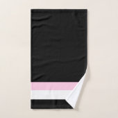 Très Chic Black Stripes Badhandtuch Set (Handtuch)