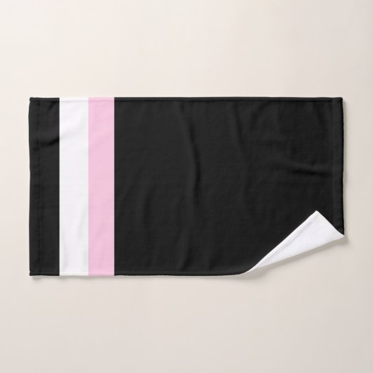 Très Chic Black Stripes Badhandtuch Set (Handtuch)