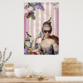 Très Chic Marie Antoinette in Schattierungen Poster (Küche)