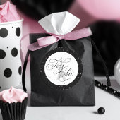 Très Chic Paris Polka Dots ID1162 Runder Aufkleber