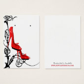 Tres Chic Red High Heels Earring Holder (Vorne & Hinten)