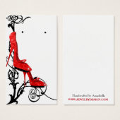 Tres Chic Red High Heels Earring Holder (Vorne & Hinten)