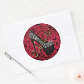 Tres Chic Rouge Fleurs Sticker (Umschlag)