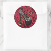 Tres Chic Rouge Fleurs Sticker (Tasche)