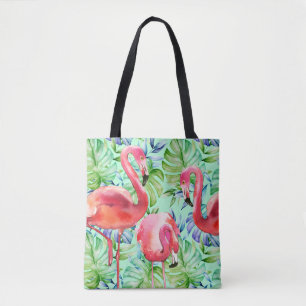 Tres Flamingo-rosa Flamingo-tropische Tasche