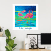 Tres Flamingos Poster (Heimbüro)