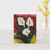 Tres Fleurs Karte (Gelbe Blume)