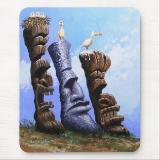 "Tres Hombres Tikis " Mousepad