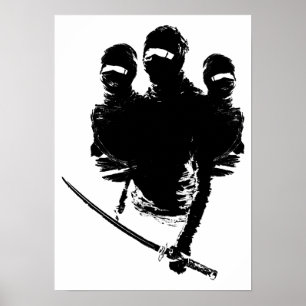 tres ninjas. poster
