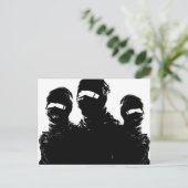 tres ninjas. postkarte (Stehend Vorderseite)