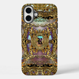 Très orné Hübsch Monogram iPhone 16 Plus Hülle