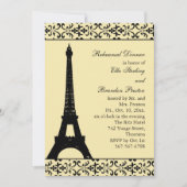 Tres Paris Probe Dinner (gelb) Einladung (Vorderseite)
