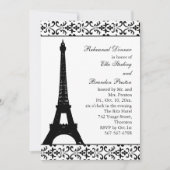 Tres Paris Probe Dinner (weiß) Einladung (Vorderseite)