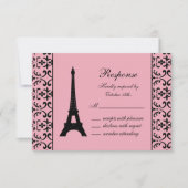 Tres Paris UAWG (pink) RSVP Karte (Vorderseite)