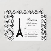 Tres Paris UAWG (weiß) RSVP Karte (Vorne/Hinten)