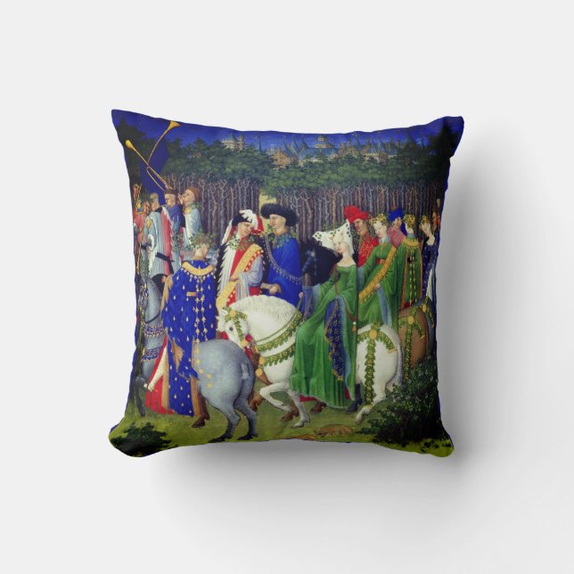 Tres Reichtum Heures (Mai) Kissen (Vorderseite)