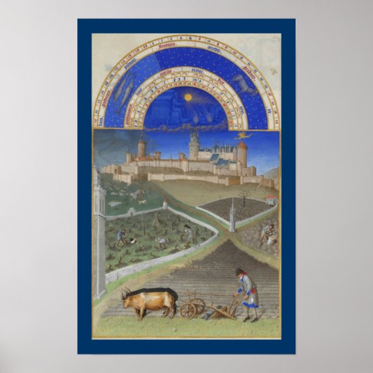 Très Riches Heures - März Poster (Vorne)