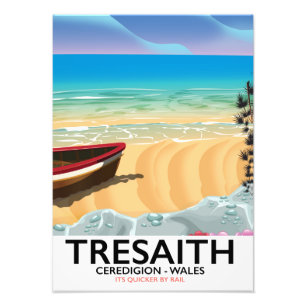 Tresaith, Ceredigion Strand Wales-Küstenplakat Fotodruck