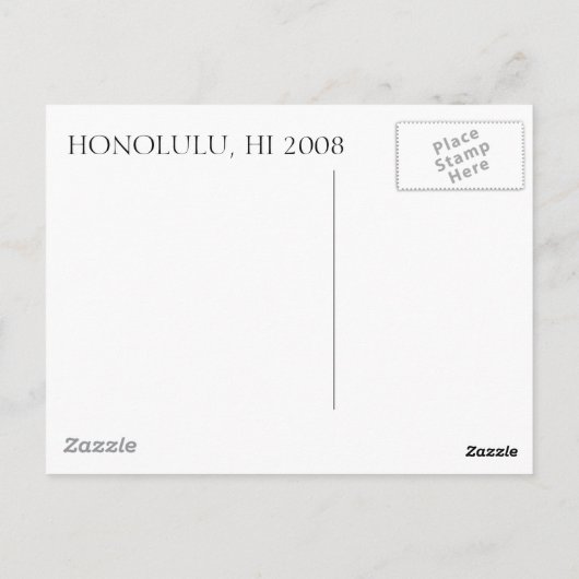 TRESMARIE 031, Aloha von den schönen Inseln.. Postkarte (Rückseite)