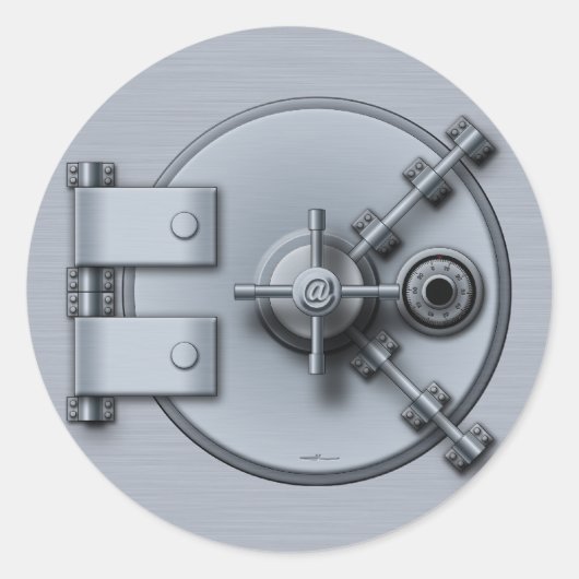 Tresor Runder Aufkleber (Vorderseite)