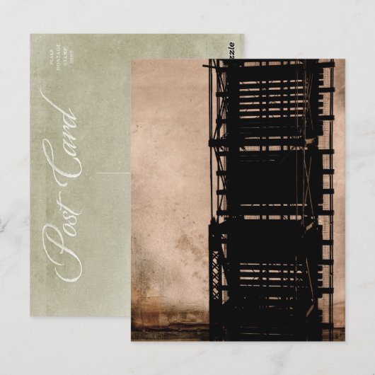 Trestbrücke "over" postkarte (Vorne/Hinten)