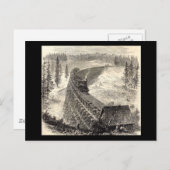 Trestle Bridge auf der Pazifikbahn Postkarte (Vorne/Hinten)