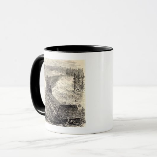 Trestle Bridge auf der Pazifikbahn Tasse (Vorderseite Links)