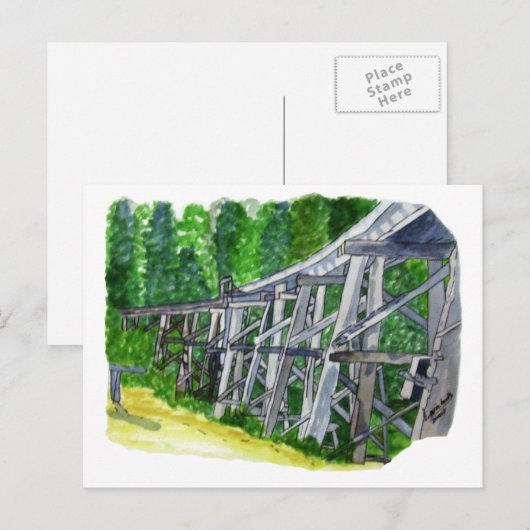 Trestle Bridge Postkarte (Vorne/Hinten)