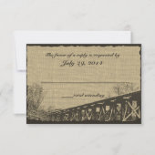 Trestle Bridge Wedding Response RSVP Karte (Vorderseite)