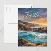 Trestles Kalifornien Postkarte (Vorne/Hinten)