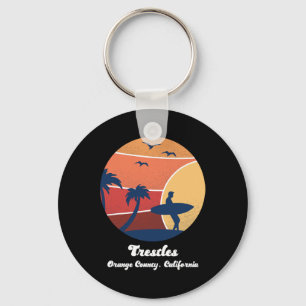 Trestles Orange County Kalifornien Surfen Vintage Schlüsselanhänger