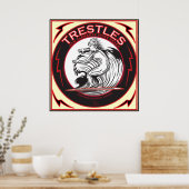 TRESTLES SAN CLEMENTE KALIFORNIEN SURFEN POSTER (Küche)