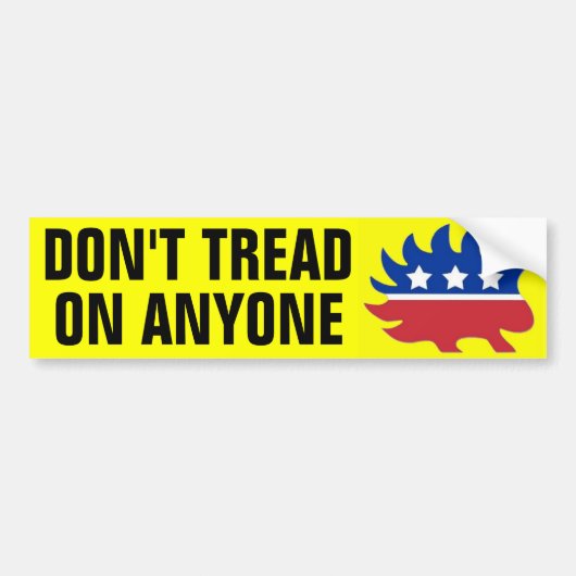 Treten Sie auf niemandem Autoaufkleber (Vorne)