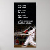 Treten Sie auf zum Plate Poster (Vorne)