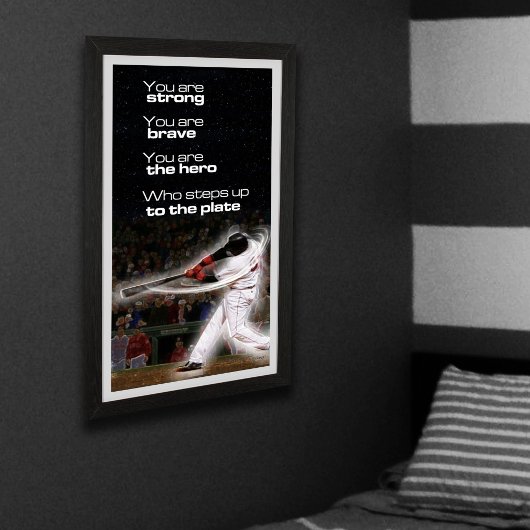 Treten Sie auf zum Plate Poster