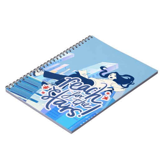 Treten Sie die Sterne - InspirationsNotebook Notizblock (Linke Seite)