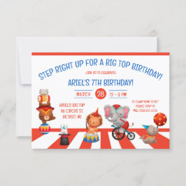 Treten Sie ein für einen Big Top Geburtstag! Circu Einladung