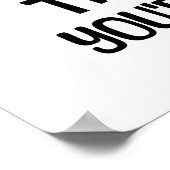 Treten Sie ein in das Unbekannte - fette Motiviere Poster (Ecke)