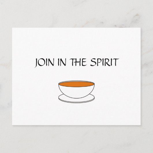 Treten Sie ein in den Geist, mit einer Tasse Tee Postkarte (Vorderseite)