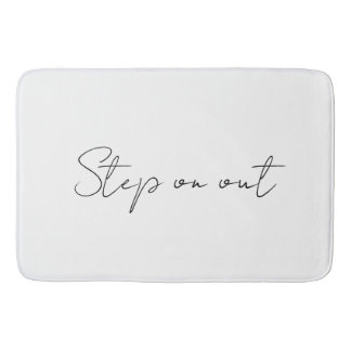 Treten Sie ein in die Badematte