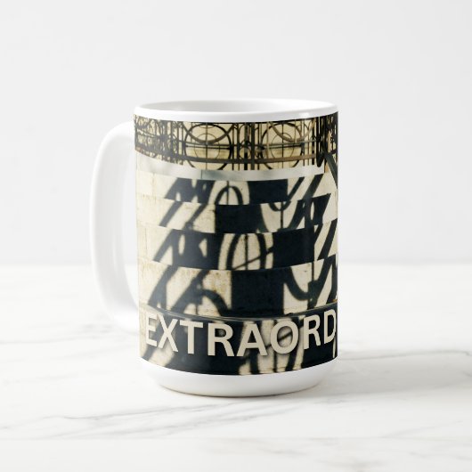 Treten Sie ein in die Ringe - Außergewöhnlich Kaffeetasse (Vorderseite Links)