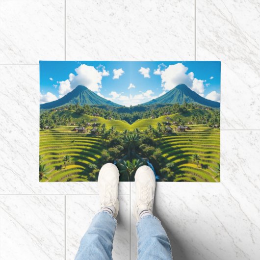 "Treten Sie ein in die Ruhe - Willkommen Zuhause a Fußmatte (Indoor)