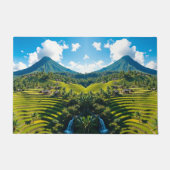 "Treten Sie ein in die Ruhe - Willkommen Zuhause a Fußmatte (Vorderseite)