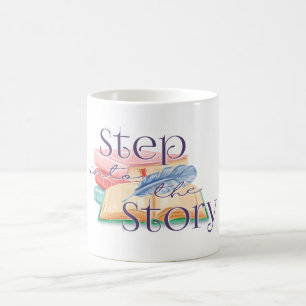 Treten Sie ein in die Tasse des Story-Kaffees