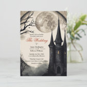 Treten Sie ein in eine Welt dunkler Romantik Einladung (Stehend Vorderseite)