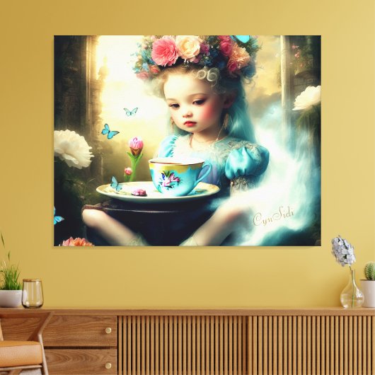 Treten Sie ein in meine Welt Leinwanddruck (Insitu (Wohnzimmer))